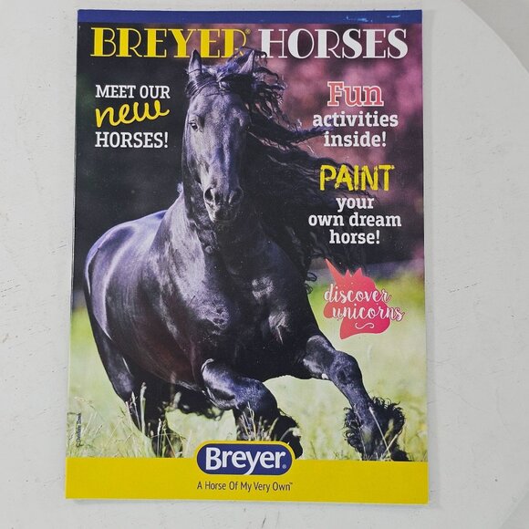 Breyer Horses Scene Catalog Collector's Manual Model Horse 2020 Friesian - Picture 1 of 8